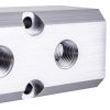 Bloc Distribuție Aer din Aluminiu pentru Pneumatică, 2x1/2" și 5x1/4" - Technic AC0071
