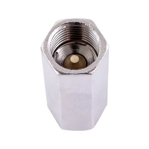 Supapă de Reținere Liniară pentru Compresoare 1/4" Technic CV02, Filet 1/4", Presiune Maximă 10 Bar, Temperaturi de Operare -5 - +60 °C, Lungime Totală 40 mm