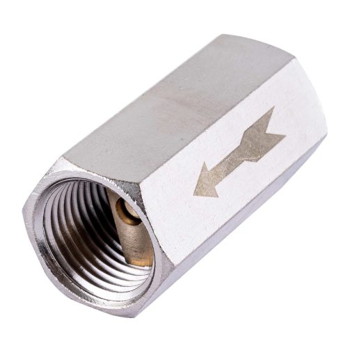 Supapă de reținere liniară pentru compresoare 1/2" Technic CV04 din oțel inoxidabil