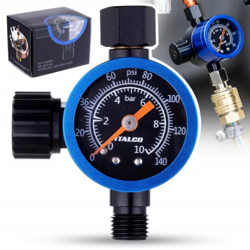 Italco Model One Regulator de Presiune pentru Pistol de Pulverizare 1/4" cu Manometru
