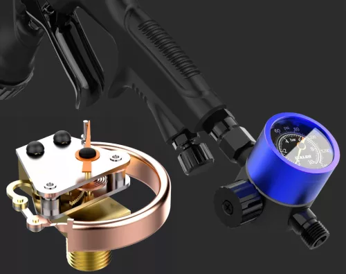 Italco Model One Regulator de Presiune pentru Pistol de Pulverizare 1/4" cu Manometru