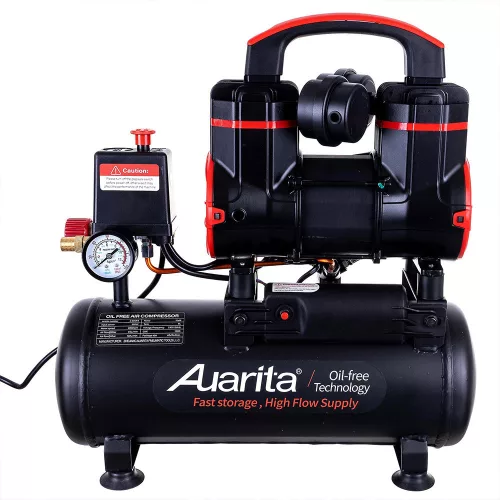 Compresor Premium fără Ulei 8 Litri cu 2 Pistoane Auarita 2-900F3