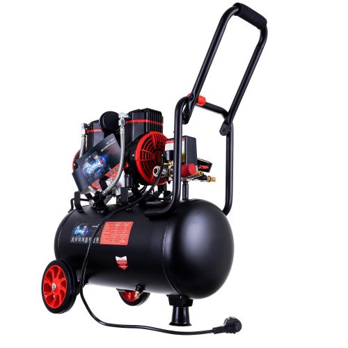 Compresor Multifunțional Fără Ulei Auarita 2-1450F24, 24 Litri, Cu Două Pistoane, Pentru Utilizare Profesională și Hobby