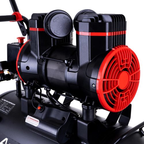 Compresor Multifunțional Fără Ulei Auarita 2-1450F24, 24 Litri, Cu Două Pistoane, Pentru Utilizare Profesională și Hobby