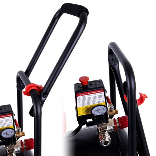 Compresor Multifunțional Fără Ulei Auarita 2-1450F24, 24 Litri, Cu Două Pistoane, Pentru Utilizare Profesională și Hobby