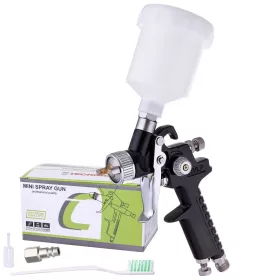   Pistol de Pulverizare Mini cu Duza de 1 mm TC Technic H-2000P HVLP 1 mm Negru (125 ml)