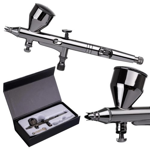 Airbrush Profesional pentru Pictură din Alamă Zincată cu Duza de 0,3 mm Technic X302 Gri