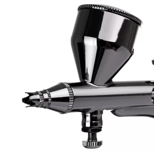 Airbrush Profesional pentru Pictură din Alamă Zincată cu Duza de 0,3 mm Technic X302 Gri