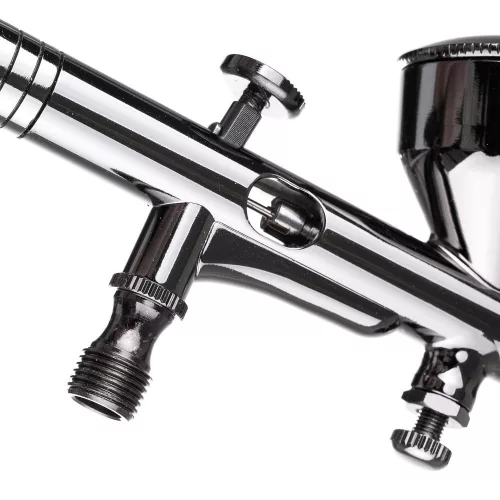 Airbrush Profesional pentru Pictură din Alamă Zincată cu Duza de 0,3 mm Technic X302 Gri