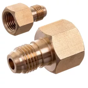   Adaptor Reductor Azot 1/4" SAE la G 1/4", Alamă pentru Sisteme de Răcire și Aer Condiționat Auto
