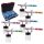 Set Aerograf Profesional Fengda BD-810 cu 6 Pistoale BD-800, Acțiune Dublă, Furtun Compatibil 1/8", Duze 0,35 mm, Rezervor 20 ml