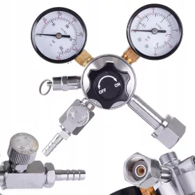   Reductor Dioxid de Carbon cu Supapă de Siguranță pentru Apă, Bere, Vin și Cidru - Model 2082