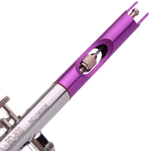 Set Aerograf Profesional Fengda BD-810 cu 6 Pistoale BD-800, Acțiune Dublă, Furtun Compatibil 1/8", Duze 0,35 mm, Rezervor 20 ml