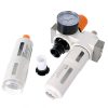 Bloc Complet de Pregătire Aer - Filtru, Separator de Apă, Uleiator 1/4" Technic FC2010-02-40, Presiune de Operare 0-10 bar, Debit Maxim 1500 l/min, Volum Rezervor 100 ml