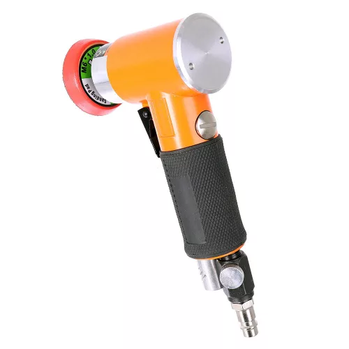 Polizor unghiular pneumatic excentric Technic PT942, diametru disc 50 mm, conector aer 1/4", consum aer 170 l/min, viteză maximă 15000 rotații/min, greutate ~0,7 kg, lungime 160 mm