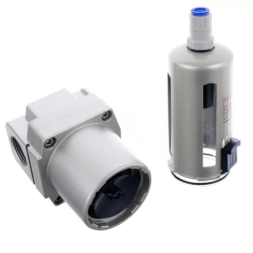 Filtru de Aer, Separator de Ulei și Dehidrator cu Evacuare Automată a Apei 3/4" Technic AF5000-06D, 20 Microni