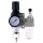 Unitate de Preparare Aer - Filtru, Separator de Apă, Regulator de Presiune și Uleiator 1/4" Technic AC2010-02 - 20 Microni