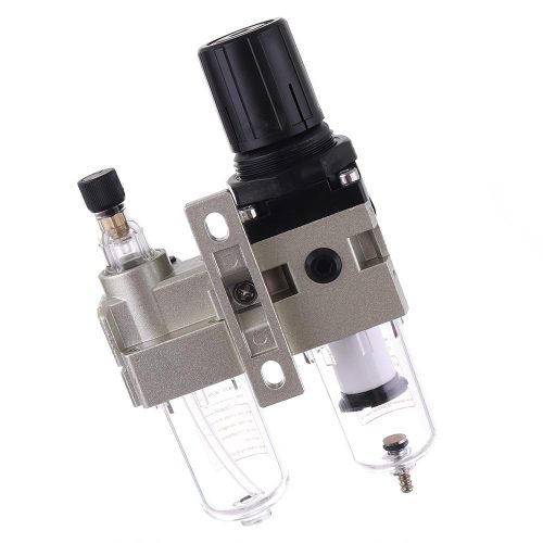 Unitate de Preparare Aer - Filtru, Separator de Apă, Regulator de Presiune și Uleiator 1/4" Technic AC2010-02 - 20 Microni