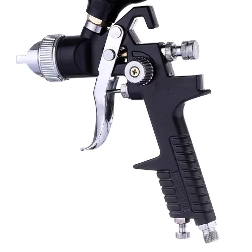 Pistol de vopsit TECHNIC H-827P HVLP cu Duză de 1,4 mm și Rezervor de 600 ml (Negru)