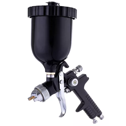 Pistol de vopsit TECHNIC H-827P HVLP cu Duză de 1,4 mm și Rezervor de 600 ml (Negru)
