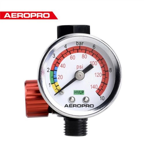Mini Regulator de Presiune cu Manometru pentru Pistoale de Pulverizare Aeropro A613 Premium 1/4" (6.35 mm)