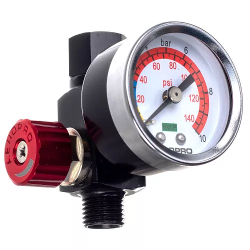 Mini Regulator de Presiune cu Manometru pentru Pistoale de Pulverizare Aeropro A613 Premium 1/4" (6.35 mm)