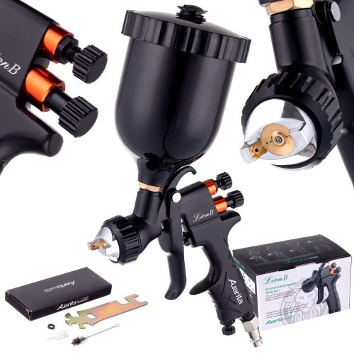 Pistol de Vopsit Profesional Auarita Lion B Volum Mic Presiune Medie 1,4 mm cu Rezervor de 600 ml