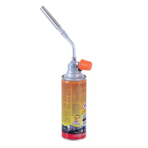 Arzător Gaz Forjastrălămpă Manuală Pentru Patron - 20,5 x 6 cm, Compatibil Propan-Butan, 1800°C