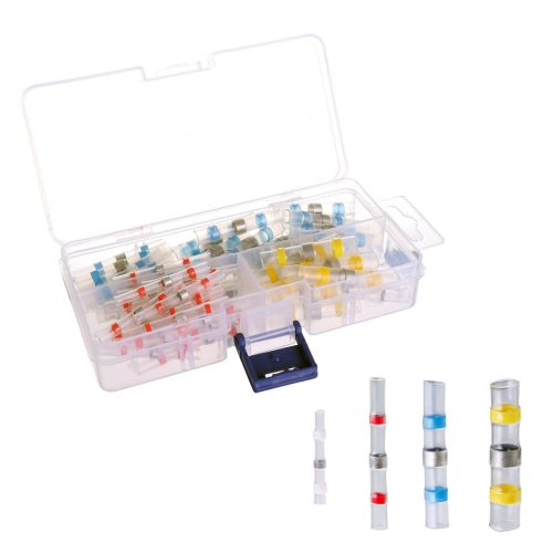 Set Huse Termocontractabile cu Lipituri de Cositor, Impermeabile, pentru Conexiuni Electrice (80 bucăți) 0,25-6,0 mm² TC Technic SC80