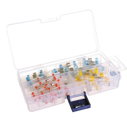Set Huse Termocontractabile cu Lipituri de Cositor, Impermeabile, pentru Conexiuni Electrice (80 bucăți) 0,25-6,0 mm² TC Technic SC80