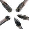 Set de Freze Vidia (5 piese) pentru Șlefuitoare cu Prindere de 6 mm TC Technic SK2711