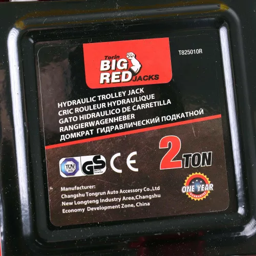 Cric Hidraulic Profil Redus cu Braț Rotativ Big Red T825010R, Capacitate 2 Tone, 89-359 mm