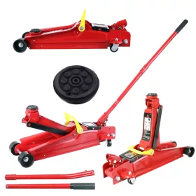   Cric Hidraulic Profil Jos Big Red T820011, Capacitate 2,5 Tone, Înălțime 85-380 mm