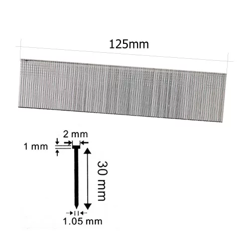 Cuișoare 30mm (F30) - Set 5000 bucăți pentru Makita AF-505 și Technic F-50 Pneumatic