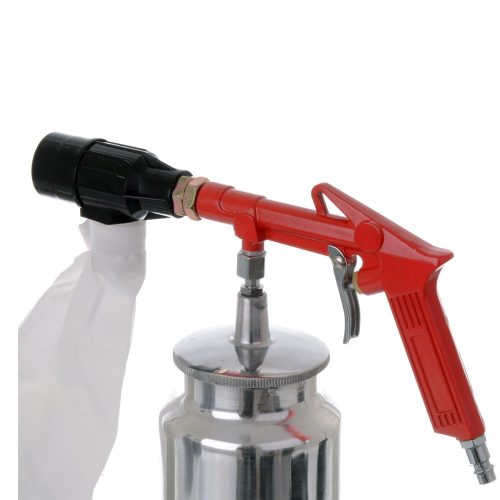 Pistol de Sablat cu Rezervor și Sistem de Recuperare a Nisipului + 2 kg Corindon Tehnic SB-01C