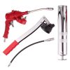 Pistol de Ungere Pneumatic Rotake RT-4106-5, Compatibil cu Operare Manuală și Pneumatică, Prelungitor Metalic 170 mm, Prelungitor Flexibil 275 mm, Rezervor 500 ml