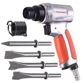   Ciocan Pneumatic Profesional cu 4 Dălți Technic AT-2070NR (Prindere Rotundă a Dălții)