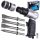 Ciocan Pneumatic Technic AT-2050LSG cu 4 Dălți, Compatibil pentru Atelier Auto, Presiune de Operare 6,2 Bar, Consum de Aer 140 L/Min, Frecvență Lovituri 4500/Min, Conector de Aer 1/4"