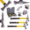 Set Ciocane cu Nicovală în Valiză de Plastic Technic LT-A1226 (3 Ciocane, 4 Nicovale)