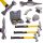 Set Ciocane cu Nicovală în Valiză de Plastic Technic LT-A1226 (3 Ciocane, 4 Nicovale)