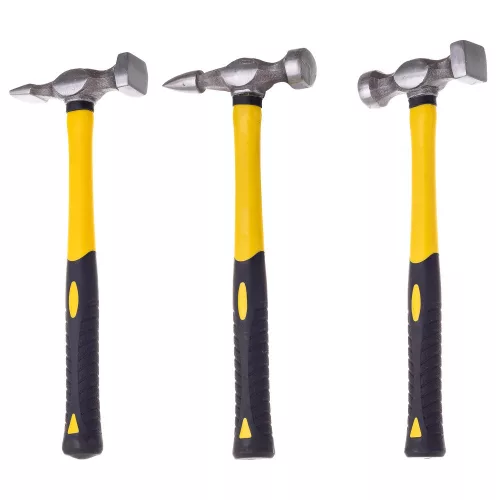 Set Ciocane cu Nicovală în Valiză de Plastic Technic LT-A1226 (3 Ciocane, 4 Nicovale)