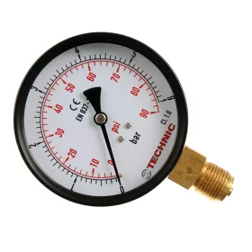   Manometru TC Technic 100mm 0-6 bar, Conexiune Inferioară 1/2" filet