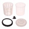 Set de Pahare de Unică Folosință pentru Amestecare Vopsea cu Capac și Filtru (11 buc) - Sistem "Sistem Personalizat de Amestecare" pentru Amestecare Lac (650 ml)