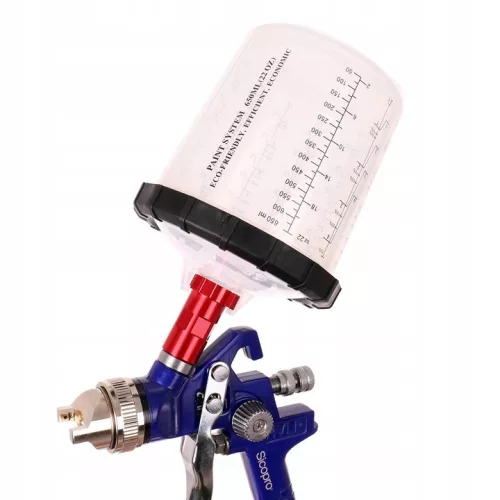 Set de Pahare de Unică Folosință pentru Amestecare Vopsea cu Capac și Filtru (11 buc) - Sistem "Sistem Personalizat de Amestecare" pentru Amestecare Lac (650 ml)