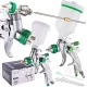 Set Profesional de Pulverizare HVLP cu 3 Duze (0,8mm, 1,4mm, 1,7mm), Două Pistoale, Rezervoare 600ml și 125ml TC Technic SET601