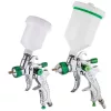 Set Profesional de Pulverizare HVLP cu 3 Duze (0,8mm, 1,4mm, 1,7mm), Două Pistoale, Rezervoare 600ml și 125ml TC Technic SET601