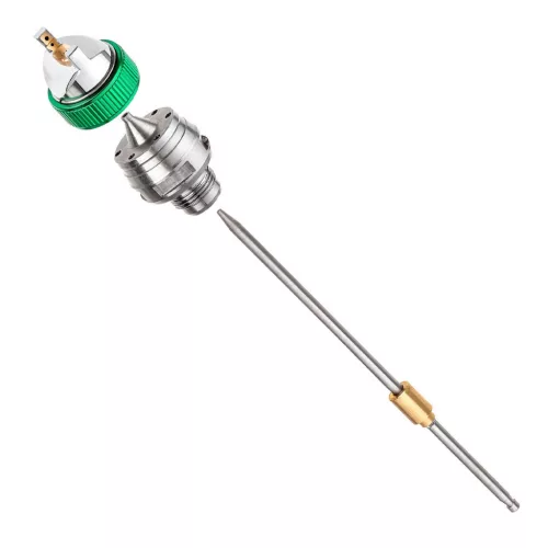Set Profesional de Pulverizare HVLP cu 3 Duze (0,8mm, 1,4mm, 1,7mm), Două Pistoale, Rezervoare 600ml și 125ml TC Technic SET601