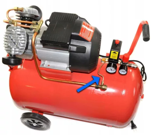 60 cm - Tub flexibil pentru conectarea supapei de reținere și a presostatului la compresoare TC Technic AACE060, diametru 6 mm, compatibil 230 V și 400 V