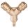 Distribuitor Pneumatic de Aer cu T-idom și Conector Rapid - Alamă 1/2"