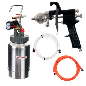   Unitate de Vopsire cu Pistol Pulverizator, Duza 1,8 mm, Regulator de Presiune, Capacitate 2 Litri - Model PT-2H-2U